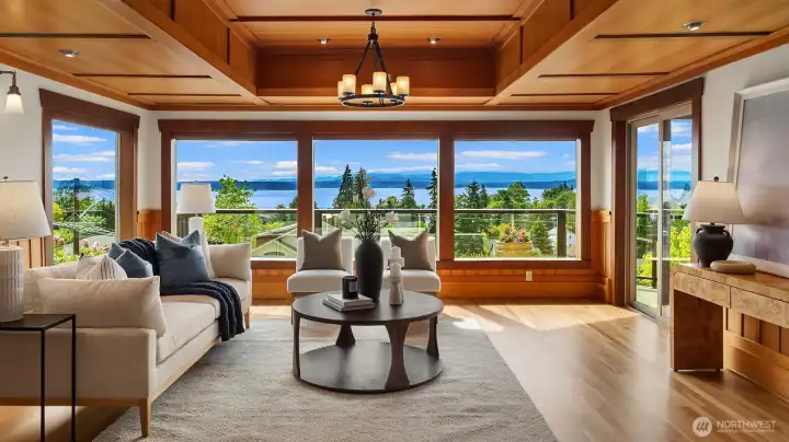 The abundance of douglas fir wood is something you rarely see used anymore. The natural wood exudes a warmth that soaks in as you view the home. The abundance of douglas fir wood is something you rarely see used anymore. The natural wood exudes a warmth that soaks in as you view the home.
