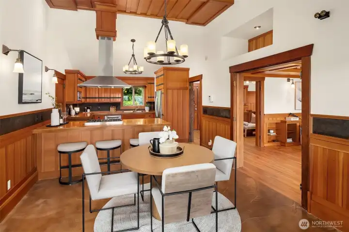 The doors to the right were stored for showings but are stunning leaded glass doors brought in from a Chicago mansion. The doors to the right were stored for showings but are stunning leaded glass doors brought in from a Chicago mansion.