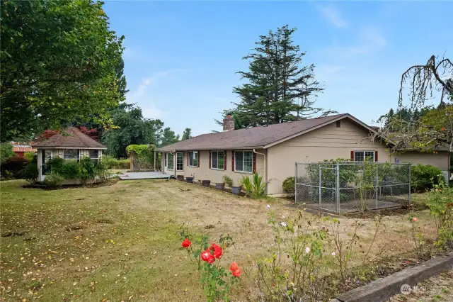 Enjoy the calm and serene greenery the surrounds this property.