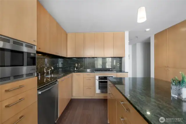 Beautiful modern kitchen with tons of cabinet space