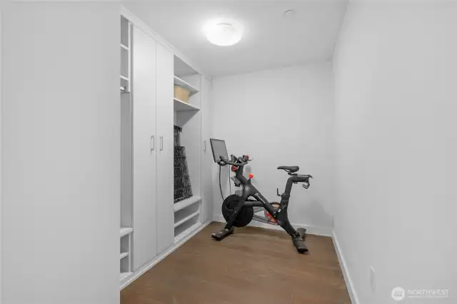Den/storage area off entrance