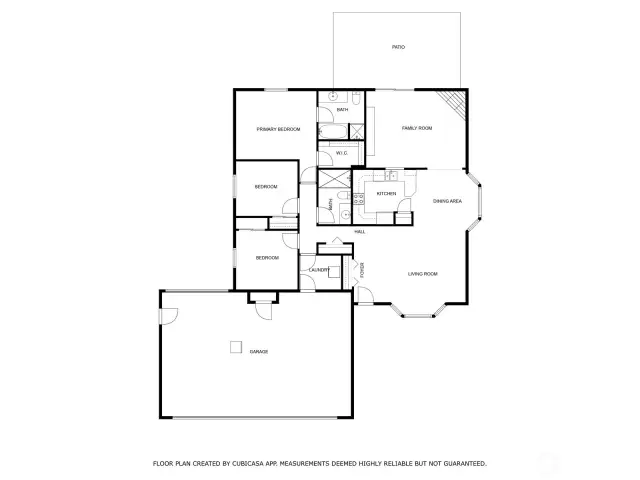 This functional floorplan shows the great use of space