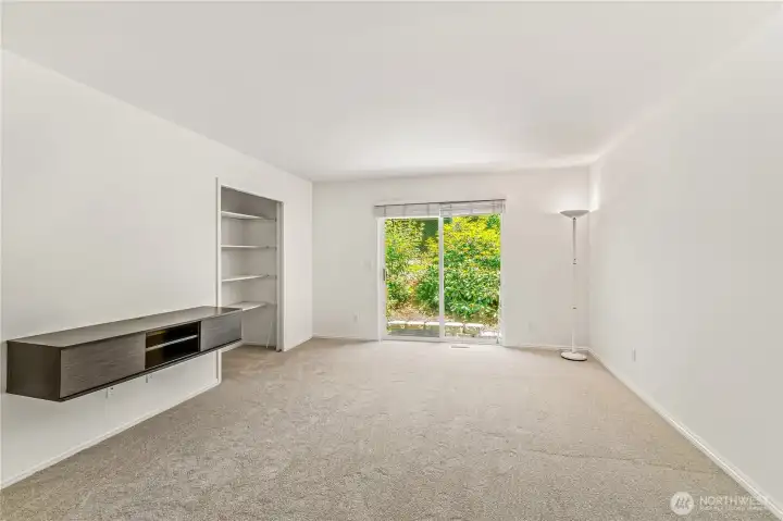 Downstairs Family Room with Access to lower Patio