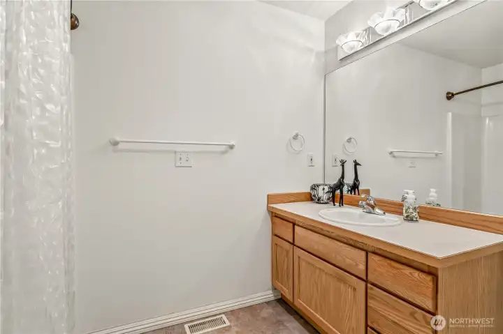 Full Bath on lower level