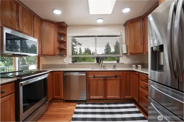 Plenty of kitchen counter space