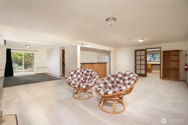 Downstairs rec room