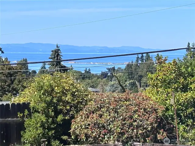 View of Canadian Mnts across the Strait