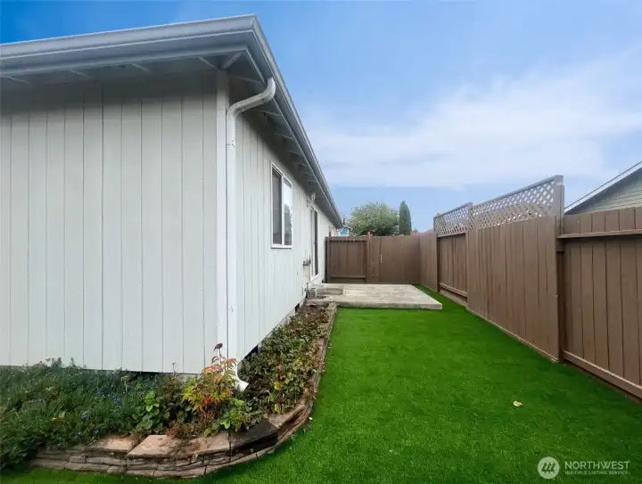 Rear yard with patio