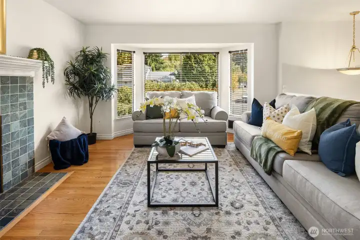 One of two living room spaces