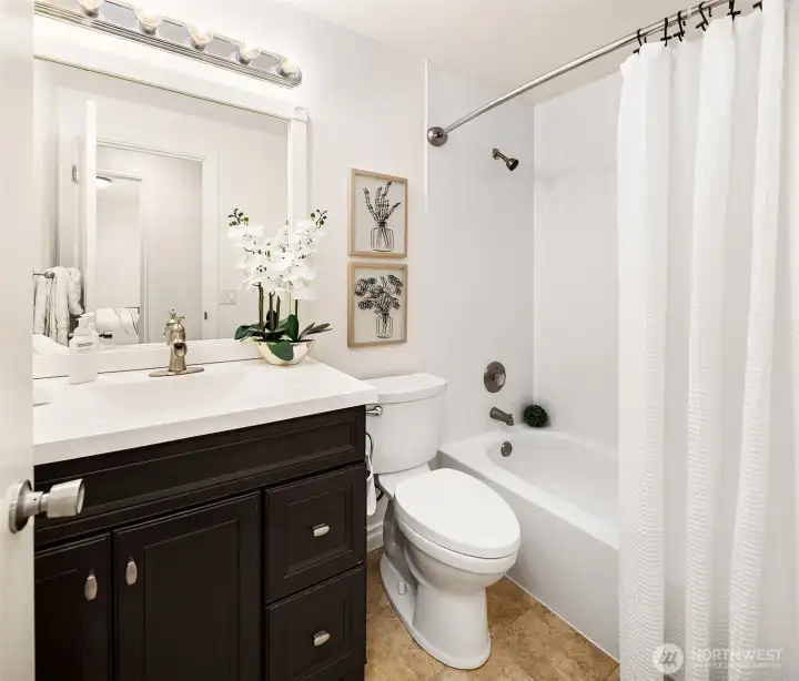 Upstairs hall bathroom