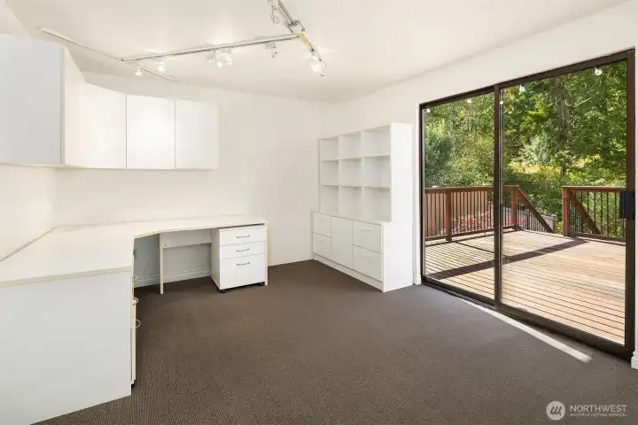 Lower level 4th bedroom which could also be an office
