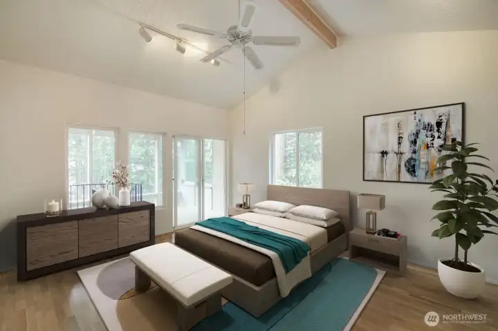 Virtual Staging Primary Bedroom