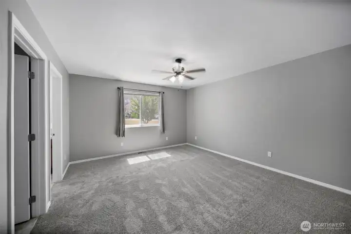 Another angle of the primary bedroom.