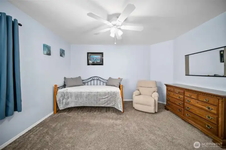 2nd bedroom. The bed is on the other side of the bedroom. It's that big! Furniture has been moved out.
