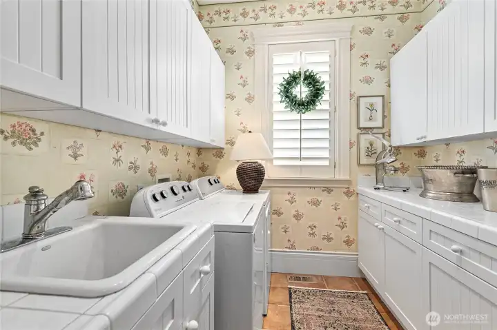 Main floor utility room