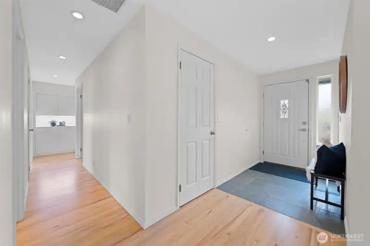 Light-filled entry with refinished hardwood floors and fresh interior paint throughout. Functional layout offers a clean slate ready for your personal touch.