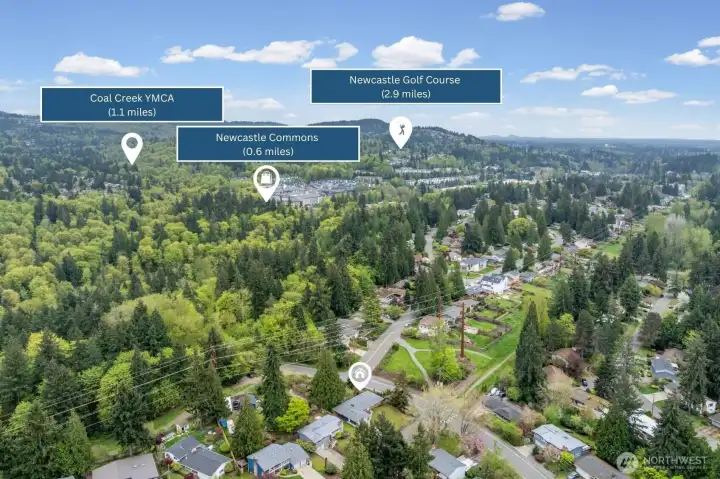 Near Newcastle Commons, YMCA, and Newcastle Golf Course offering a variety of fitness and leisure options. A great location for an active lifestyle.