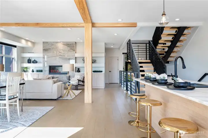 One bed +one full bath on this level