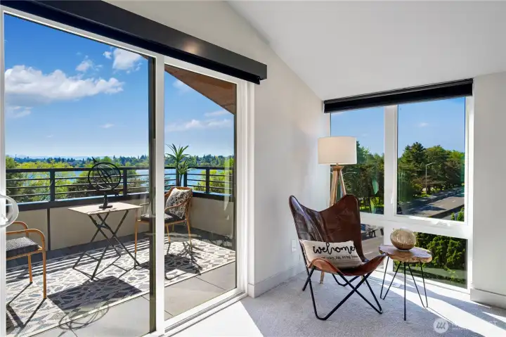 3rd Flr Master Suite with private view balcony