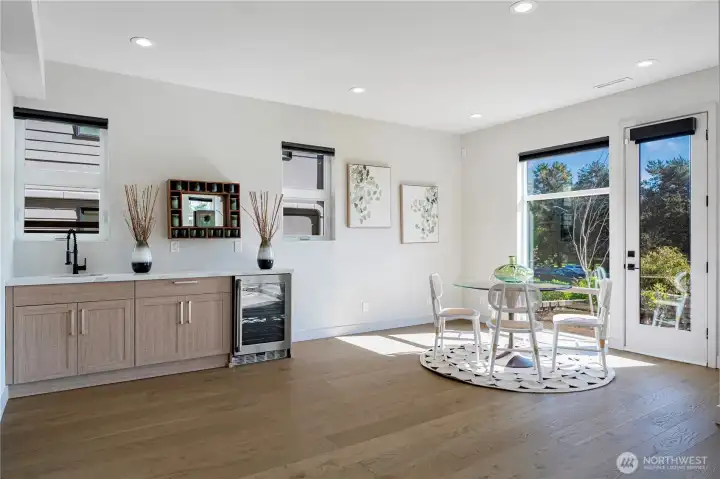 Entry flr suite w/ a full Bathroom and a bedroom