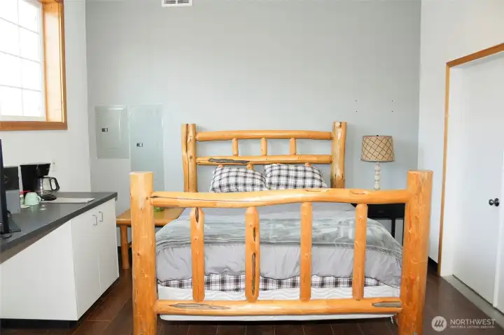 Another view of the main floor bedroom.