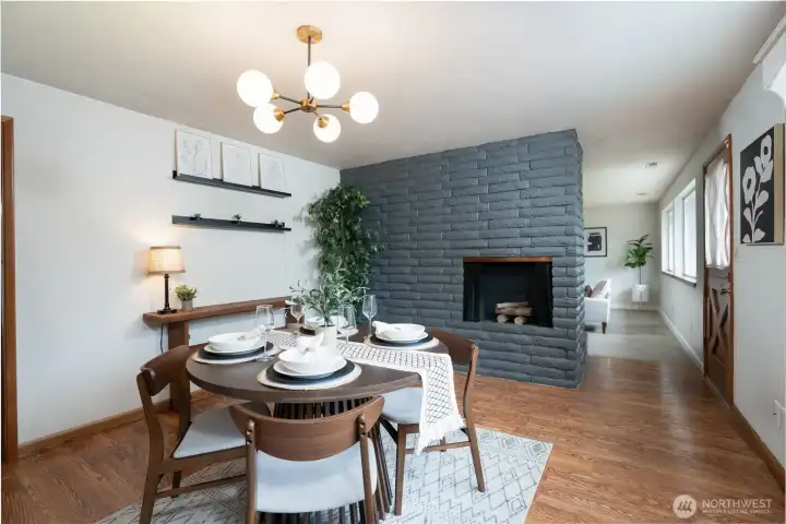 Sizable Dining Room with access to the deck