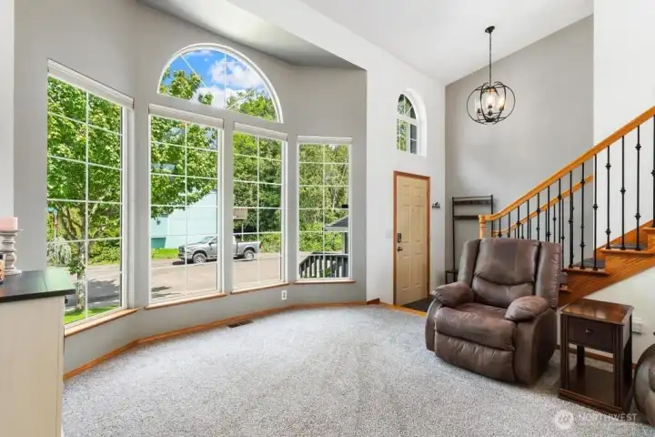 Large windows for natural light