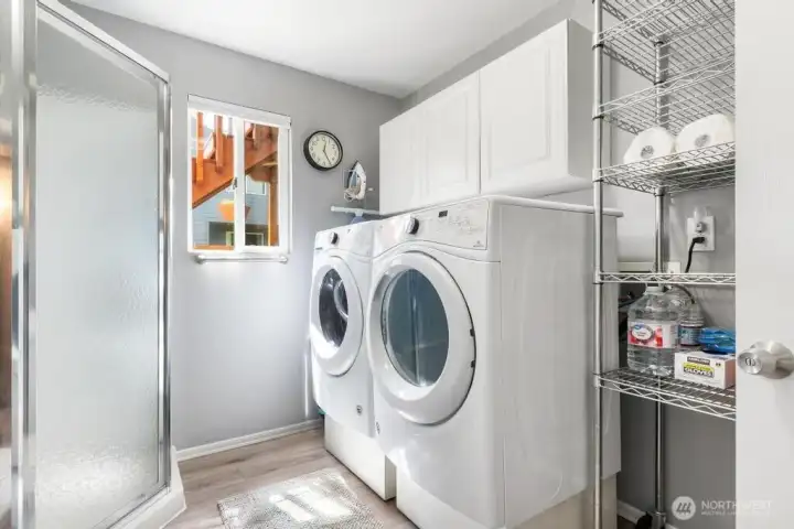Laundry room on lower level