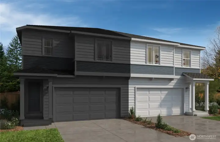 Exterior Rendering. Elevations and colors may vary