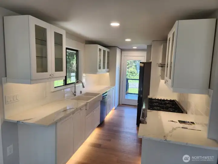Kitchen with head to toe lighting