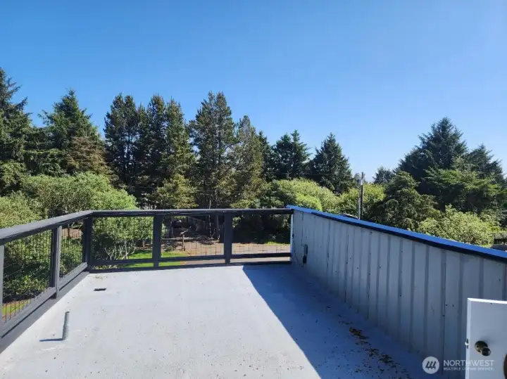 Upstairs deck view
