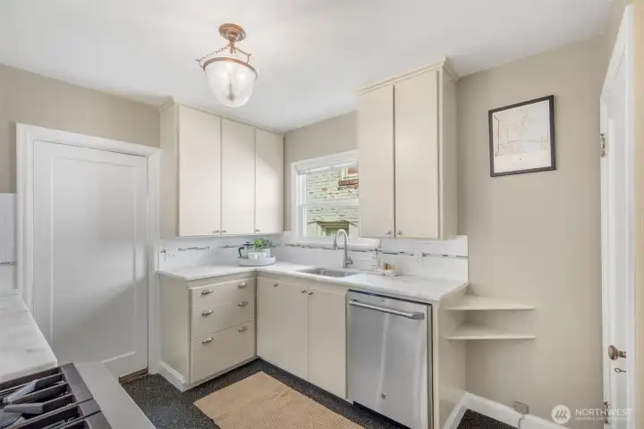Sweet kitchen with Wolf range.