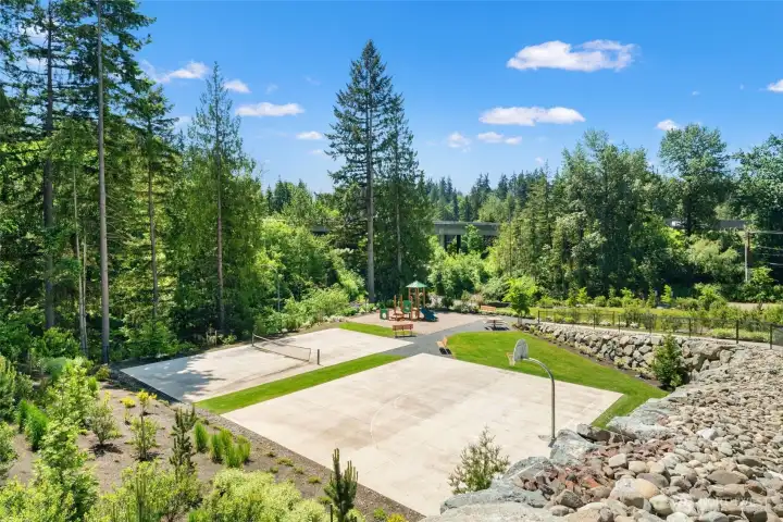 Beyond your doorstep, Cedar Pointe's resort-style amenities — including a pickleball court, basketball court, and neighborhood park — make it easy to stay active and connected.