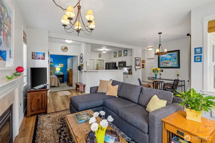 The open concept floor plan allows for easy entertaining and comfortable living.