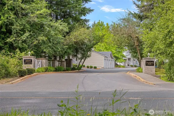 Front entrance to the complex