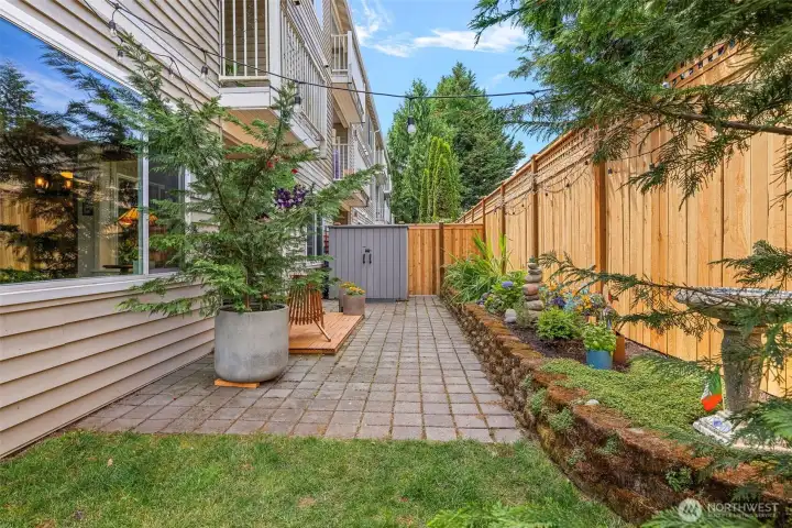 You will love this yard!  More great space to enjoy entertaining or just relaxing.