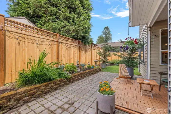 You will love this yard!  More great space to enjoy entertaining or just relaxing.