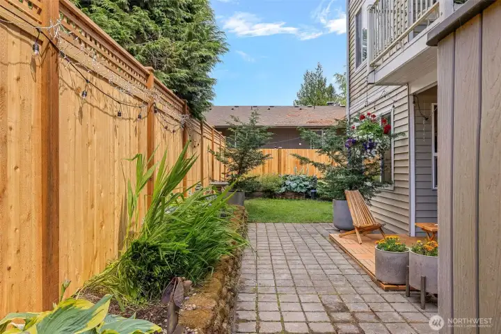 You will love this yard!  More great space to enjoy entertaining or just relaxing.