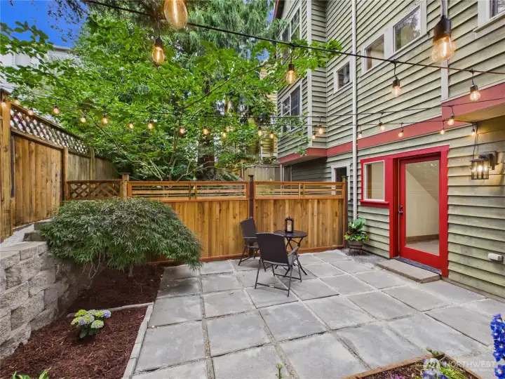 Sitting Area in Backyard