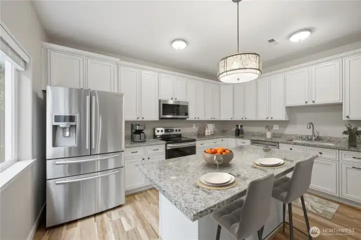 Lower level kitchen -Virtually Staged Lower level kitchen -Virtually Staged