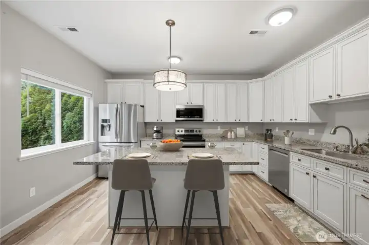 Lower lever kitchen -Virtually Staged Lower lever kitchen -Virtually Staged