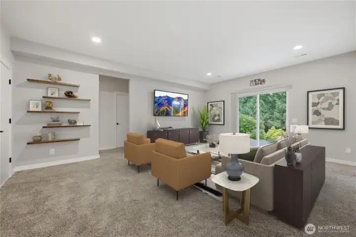 Lower lever living room -Virtually Staged Lower lever living room -Virtually Staged