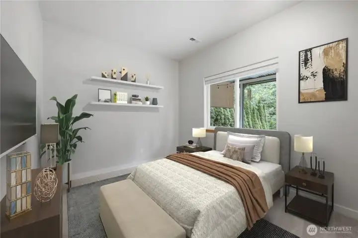 3rd bedroom - Virtually Staged 3rd bedroom - Virtually Staged