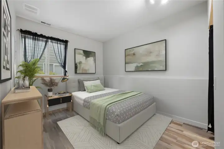 4th bedroom - Virtually Staged 4th bedroom - Virtually Staged