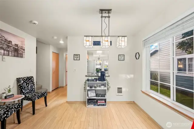 Dining Area with opening to kitchen
