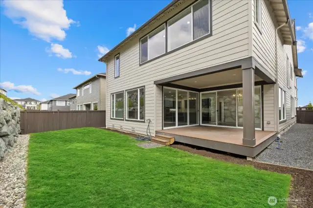 Back yard and back deck