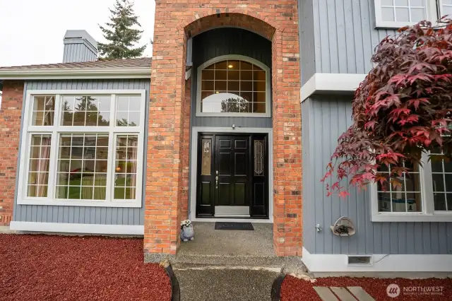 Inviting arched entry