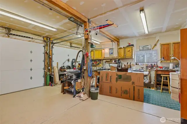 Shop with double overhead doors
