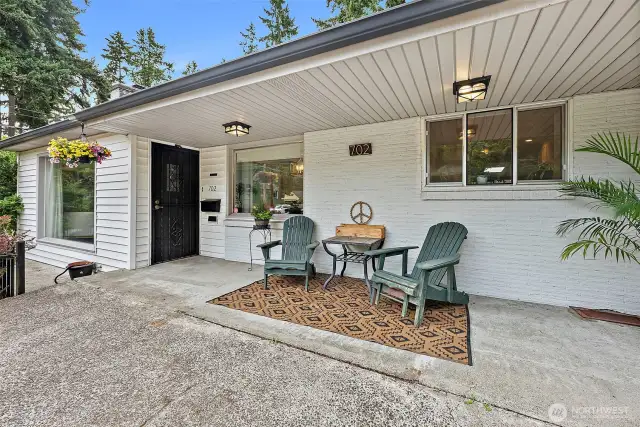 Charming Covered Patio Entry