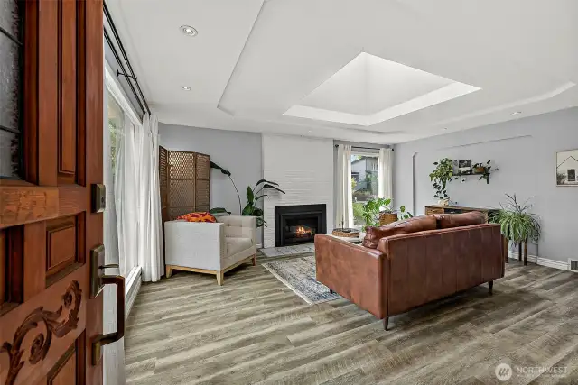 Cozy Gas Fireplace